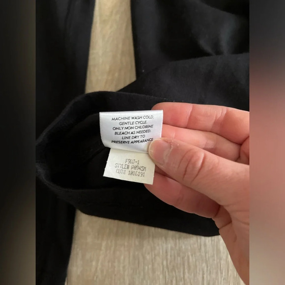 Eileen Fisher Women’s Black Cotton Lounge Pants - XS - Picture 2 of 7